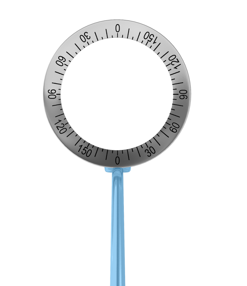 999R 2-036T Degree Gauge with Beveled Face, 12.00/16.00 mm Diameters, Length 132 mm, Titanium