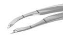 999R 4-032S Small-Incision Capsulorhexis Forceps with Limiter, Cystotome Tips, Curved Micro-Thin Jaws, Fits through 2.00 mm Incision, Flat Handle, Length 105 mm, Stainless Steel