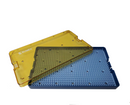 18-304 Plastic Sterilization Tray with Silicone Finger Mat, Extra Large, 254×152×19 mm, 10×6×0.75″