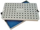 18-324 Aluminum Sterilization Tray with Silicone Mat, 260×160×20 mm, 10.25×6.25×0.80″