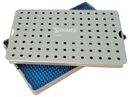 18-325 Aluminum Sterilization Tray with Silicone Mat, 260×160×40 mm, 10.25×6.25×1.5″