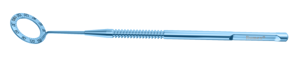 198R 2-030T Mendez Degree Gauge, Round Handle, Length 134 mm, Titanium