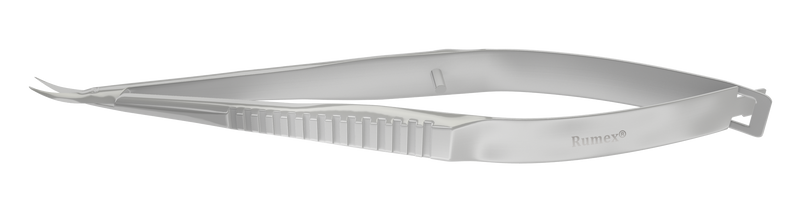 999R 11-015S Castroviejo Curved Corneal Scissors, Medium, Blunt Tips, 13.00 mm Blades, Length 110 mm, Stainless Steel