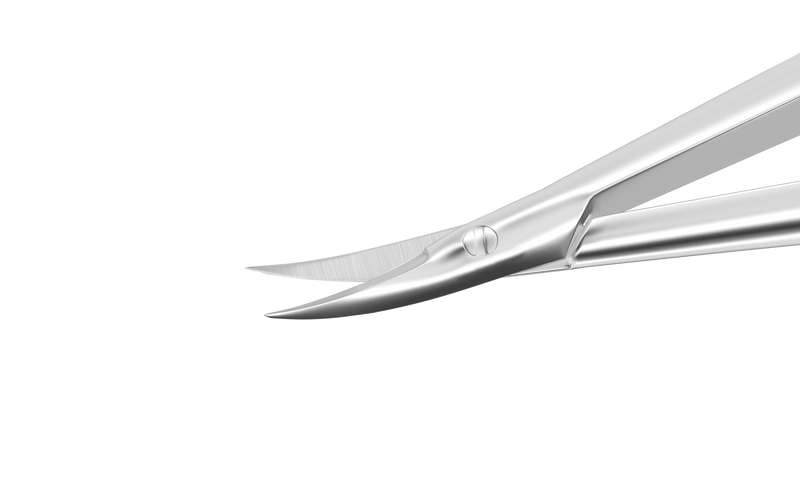 999R 11-015S Castroviejo Curved Corneal Scissors, Medium, Blunt Tips, 13.00 mm Blades, Length 110 mm, Stainless Steel