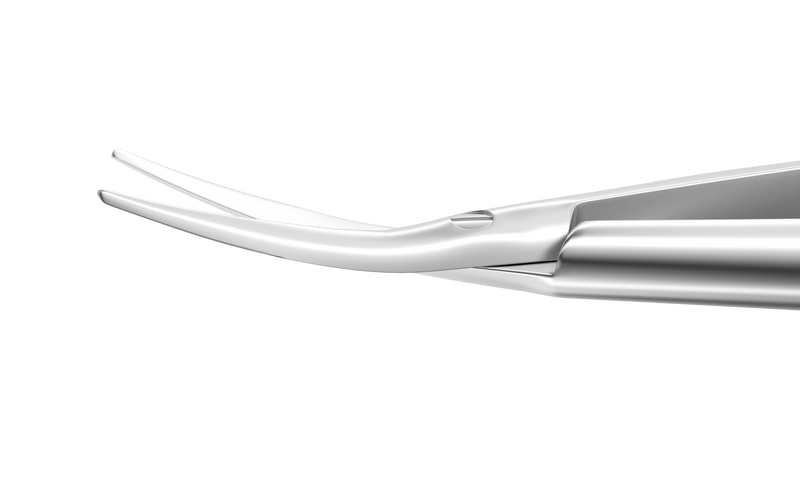 999R 11-035S Universal Corneal Scissors, Blunt Tips, 11.00 mm Curved Blades, Round Handle, Length 112 mm, Stainless Steel