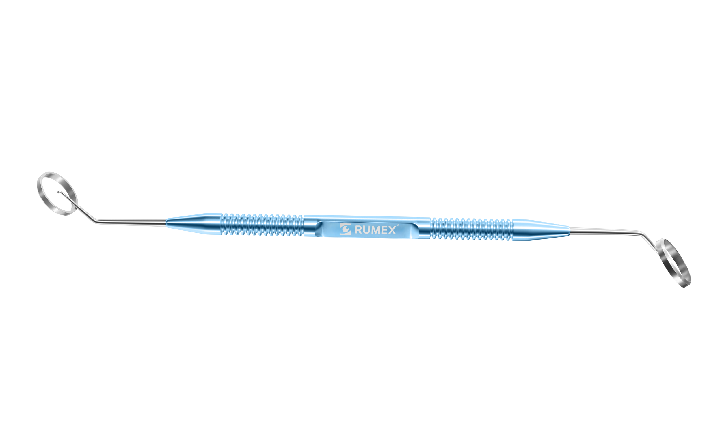 228R 3-0231 Abdullayev Corneal Marker for Keratoplasty, Double-Ended (10.00 mm and 11.00 mm Diameters), with Central Marking Point, Length 146 mm, Round Titanium Handle