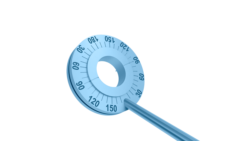 999R 3-183T LRI Marker, Intra-Op, 30, 45 and 60 Degree Marks, Length 116 mm, Titanium