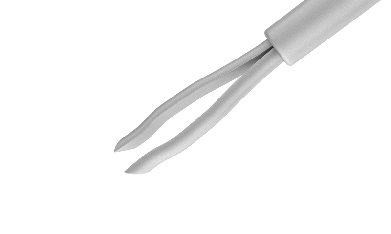 999R 12-420-25 Asymmetrical End-Grasping Forceps, 25 Ga, Tip Only