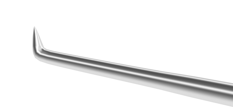 999R 13-0979 Delicate Membrane Pick, 25 Ga, Length 134 mm, Round Titanium Handle