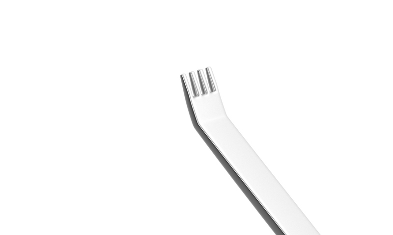 999R 13-092 Membrane Scratcher, 20 Ga, Length 135 mm, Round Titanium Handle