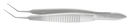 4-0301S Utrata Capsulorhexis Forceps, Cystotome Tips, 11.50 mm Straight Jaws, Long Flat Handle, Length 107 mm, Stainless Steel
