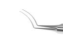 4-03315S Utrata Capsulorhexis Forceps with Scale (6 Engravings, 1.00 mm), Cystotome Tips, 11.50 mm Curved Jaws, Round Handle, Length 110 mm, Stainless Steel
