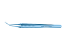 4-03962/LRT Capsulorhexis Forceps with Scale (2.50/5.00 mm), Cross-Action, for 1.50 mm Incisions, Straight Titanium Jaws (8.50 mm), Long Lever (26.00 mm), Long (101 mm) Round Titanium Handle, Length 130 mm