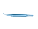 4-03962/MFT Capsulorhexis Forceps with Scale (2.50/5.00 mm), Cross-Action, for 1.50 mm Incisions, Straight Titanium Jaws (8.50 mm), Long Lever (26.00 mm), Medium (91 mm) Flat Titanium Handle, Length 120 mm