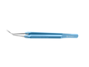 4-03962/MF Capsulorhexis Forceps with Scale (2.50/5.00 mm), Cross-Action, for 1.50 mm Incisions, Straight Stainless Steel Jaws (8.50 mm), Long Lever (26.00 mm), Medium (91 mm) Flat Titanium Handle, Length 120 mm