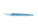 4-03962/MRT Capsulorhexis Forceps with Scale (2.50/5.00 mm), Cross-Action, for 1.50 mm Incisions, Straight Titanium Jaws (8.50 mm), Long Lever (26.00 mm), Medium (91 mm) Round Titanium Handle, Length 120 mm