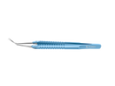 4-03962/MR Capsulorhexis Forceps with Scale (2.50/5.00 mm), Cross-Action, for 1.50 mm Incisions, Straight Stainless Steel Jaws (8.50 mm), Long Lever (26.00 mm), Medium (91 mm) Round Titanium Handle, Length 120 mm