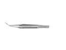 4-03962/SFS Capsulorhexis Forceps with Scale (2.50/5.00 mm), Cross-Action, for 1.50 mm Incisions, Straight Stainless Steel Jaws (8.50 mm), Long Lever (26.00 mm), Short (71 mm) Flat Stainless Steel Handle, Length 100 mm
