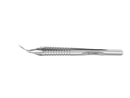 4-0396/LRS Capsulorhexis Forceps with Scale (2.50/5.00 mm), Cross-Action, for 1.50 mm Incisions, Straight Stainless Steel Jaws (8.50 mm), Short Lever (16.00 mm), Long (101 mm) Round Stainless Steel Handle, Length 120 mm