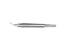 4-0396/MFS Capsulorhexis Forceps with Scale (2.50/5.00 mm), Cross-Action, for 1.50 mm Incisions, Straight Stainless Steel Jaws (8.50 mm), Short Lever (16.00 mm), Medium (91 mm) Flat Stainless Steel Handle, Length 110 mm