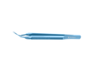4-0396/MFT Capsulorhexis Forceps with Scale (2.50/5.00 mm), Cross-Action, for 1.50 mm Incisions, Straight Titanium Jaws (8.50 mm), Short Lever (16.00 mm), Medium (91 mm) Flat Titanium Handle, Length 110 mm