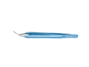 4-0396/MR Capsulorhexis Forceps with Scale (2.50/5.00 mm), Cross-Action, for 1.50 mm Incisions, Straight Stainless Steel Jaws (8.50 mm), Short Lever (16.00 mm), Medium (91 mm) Round Titanium Handle, Length 110 mm