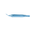 4-0396/SRS Capsulorhexis Forceps with Scale (2.50/5.00 mm), Cross-Action, for 1.50 mm Incisions, Straight Stainless Steel Jaws (8.50 mm), Short Lever (16.00 mm), Short (71 mm) Round Stainless Steel Handle, Length 90 mm