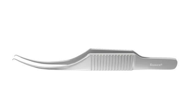 150R 4-0501S Colibri Corneal Forceps, 0.12 mm, 1x2 Teeth, Flat Handle, Length 77 mm, Stainless Steel