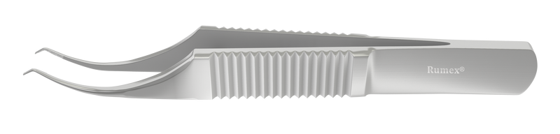 999R 4-0504S Colibri-Bonn Corneal Forceps, 0.12 mm, 1x2 Teeth, Flat Handle, Length 77 mm, Stainless Steel