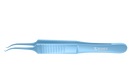 4-0541T Castroviejo Colibri Corneal Forceps, 0.12 mm, 1x2 Teeth, Flat Handle, Length 107 mm, Titanium