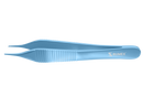 4-0741T Adson Fixation Forceps, 0.50 mm, 1x2 Teeth, Length 124 mm, Titanium