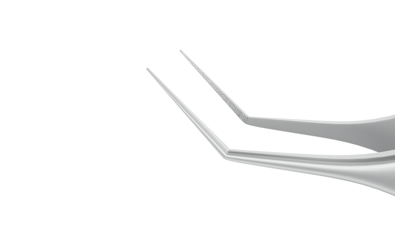190R 4-091S Kelman-McPherson Tying Forceps, Angled Shafts, with 8.00 mm Tying Platform, Length 84 mm, Stainless Steel