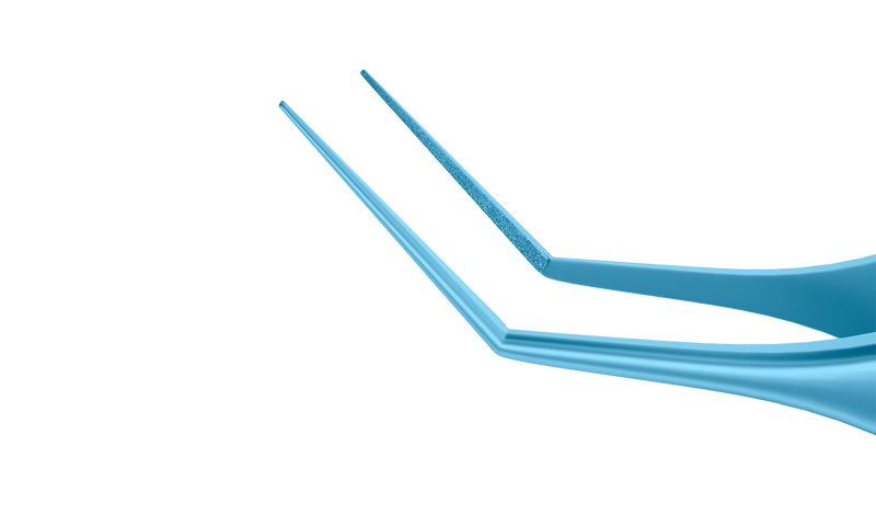 999R 4-092T Kelman-McPherson Tying Forceps, Angled Shafts, with 10.00 mm Tying Platform, Length 86 mm, Titanium