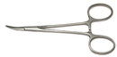 4-123S Halsted Hemostatic Forceps, Curved, Long, Length 125 mm, Stainless Steel