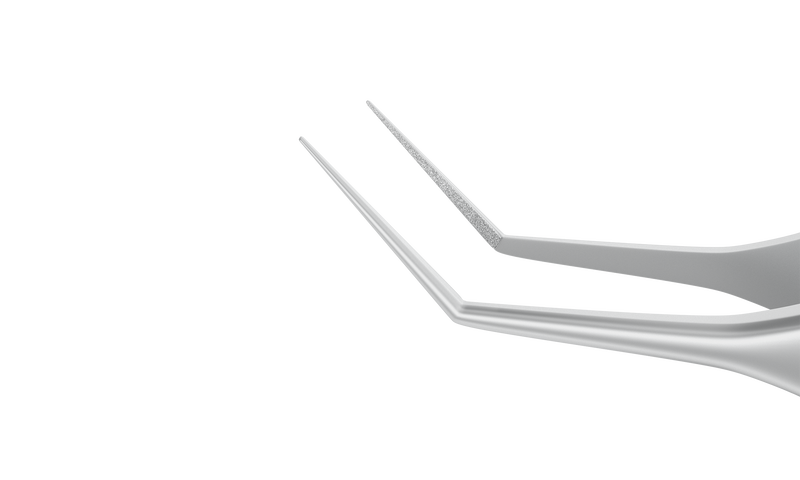 118R 4-174S McPherson Angled Tying Forceps, 8.00 mm Tying Platform, Length 103 mm, Stainless Steel
