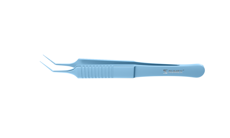 184R 4-175T McPherson Angled Tying Forceps, 10.00 mm Tying Platform, Length 104 mm, Titanium