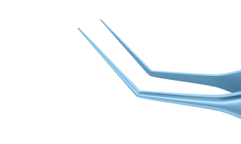 184R 4-175T McPherson Angled Tying Forceps, 10.00 mm Tying Platform, Length 104 mm, Titanium