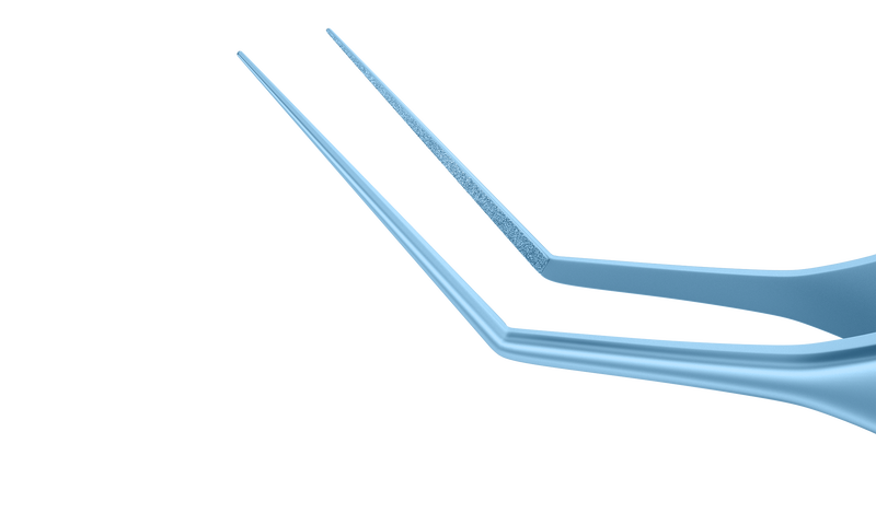 068R 4-176T McPherson Angled Tying Forceps, 12.00 mm Tying Platform, Length 106 mm, Titanium