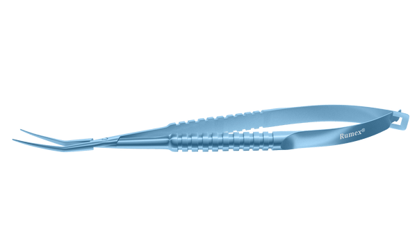999R 4-20111T ICL Cartridge Loading Forceps, Angled 30° Long Jaws, Round Handle, Length 120 mm, Titanium
