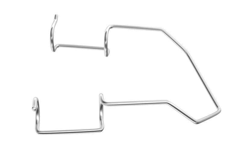 085R 14-025S Barraquer Wire Speculum, Temporal, Adult Size, Open 14.00 mm Blades, Length 45 mm, Stainless Steel