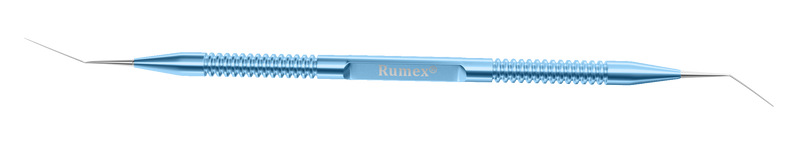 055R 13-031 Double Spatula, 0.50 mm and 1.00 mm Wide, 12.00 mm Long, Length 134 mm, Round Titanium Handle