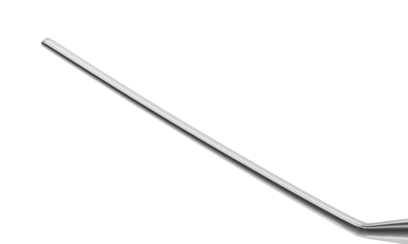 055R 13-031 Double Spatula, 0.50 mm and 1.00 mm Wide, 12.00 mm Long, Length 134 mm, Round Titanium Handle