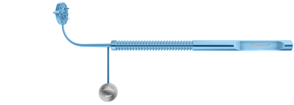 999R 3-1941 Rumex Toric Combo Marker, Horizontal 0-0 Axis, Length 125 mm, Round Titanium Handle, Stainless Steel Gravity System