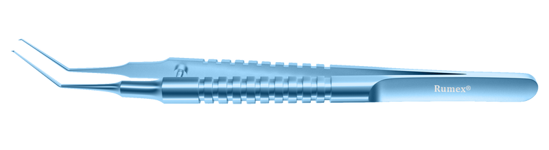 057R 4-031T Utrata Capsulorhexis Forceps, Regular Tips, 11.50 mm Straight Jaws, Round Handle, Length 110 mm, Titanium