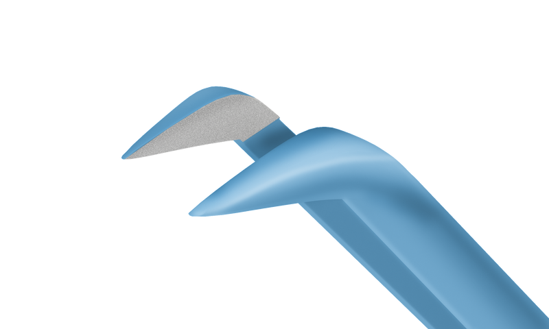 001R 4-0331T Utrata Capsulorhexis Forceps, Cystotome Tips, 11.50 mm Curved Jaws, Round Handle, Length 110 mm, Titanium