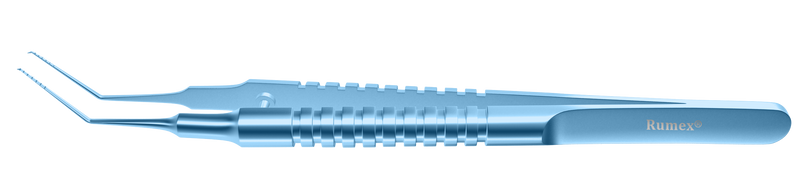 999R 4-03115T Utrata Capsulorhexis Forceps with Scale (6 Engravings, 1.00 mm), Cystotome Tips, 11.50 mm Straight Jaws, Round Handle, Length 110 mm, Titanium