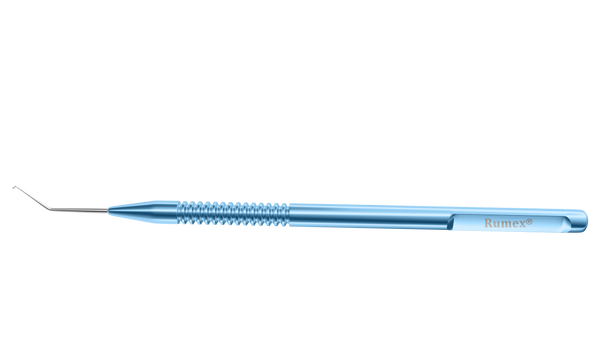 999R 7-060 Nagahara Type Phaco Chopper with Elongated Blade, RHD, Dull Finish, Length 120mm, Round Titanium Handle