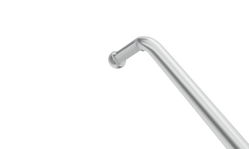 083R 7-064 Nagahara Phaco Chopper, LHD, Dull Finish, Length 120 mm, Round Titanium Handle