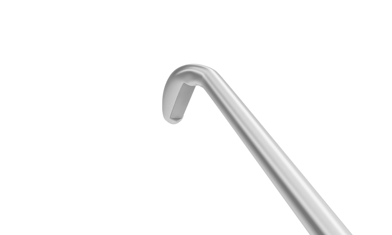 061R 7-066 Rosen Phaco Splitter, RHD, Wedge-Shaped, 60° Angled, Round Handle, Length 120 mm, Round Titanium Handle