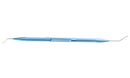 7-079 Double Phaco Spatula (Small Pupil Snapper Hook & Micro Finger), Length 132 mm, Round Titanium Handle